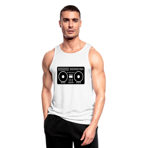 Tank top "DJ-Mixer" - blanco