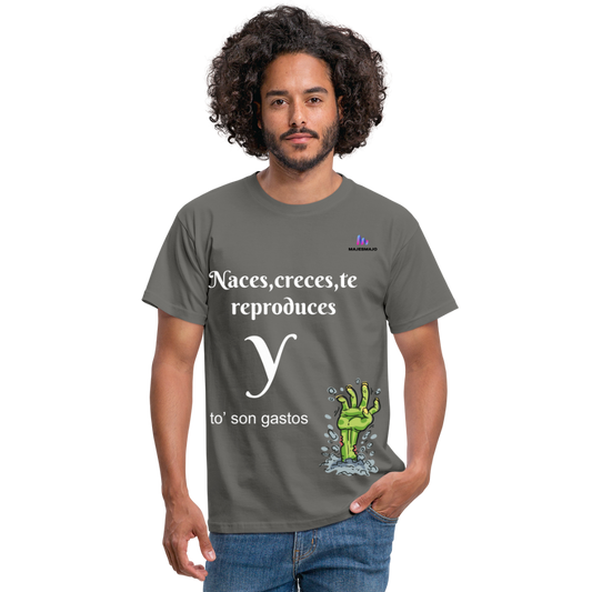 Camisa gastos - gris grafito