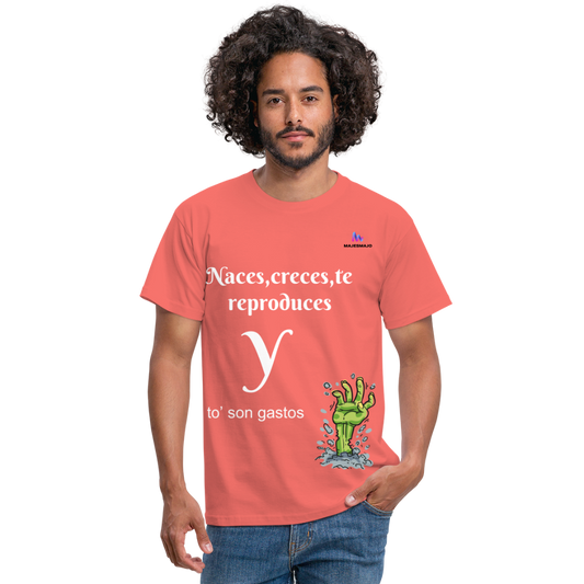 Camisa gastos - coral