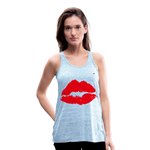 Camisa sin mangas kiss - azul jaspeado