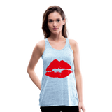 Camisa sin mangas kiss - azul jaspeado