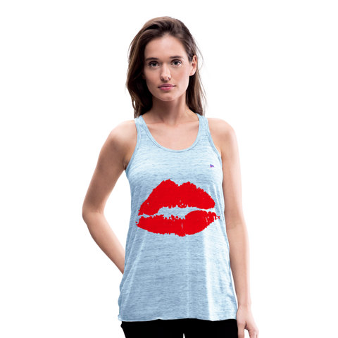 Camisa sin mangas kiss - azul jaspeado