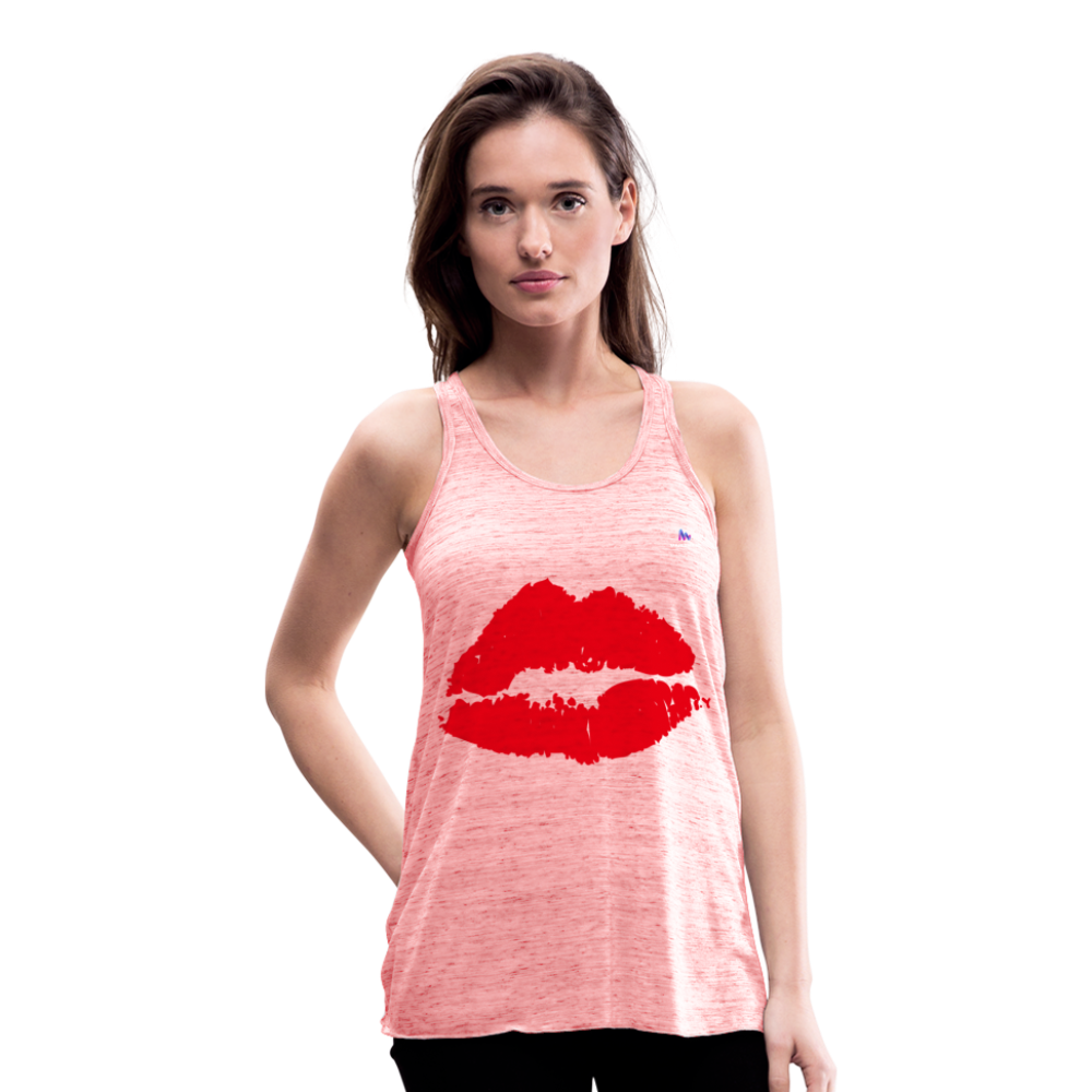 Camisa sin mangas kiss - rojo jaspeado