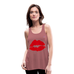 Camisa sin mangas kiss - rojo vintage