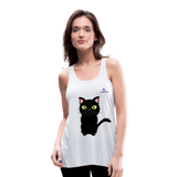 Camisa sin mangas gato - blanco