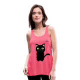 Camisa sin mangas gato - rosa neón