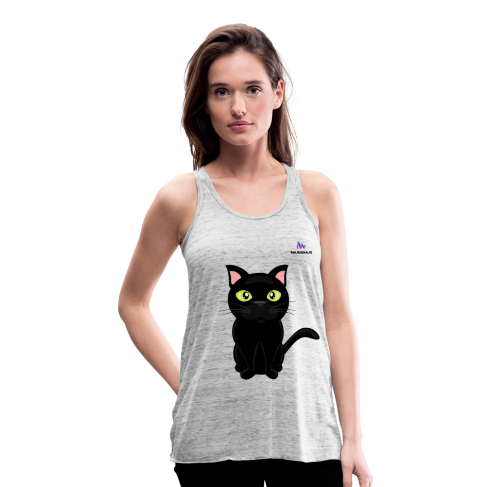 Camisa sin mangas gato - gris jaspeado
