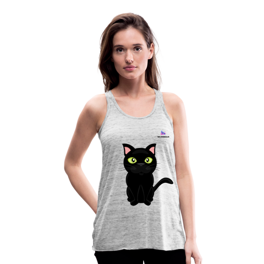 Camisa sin mangas gato - gris jaspeado