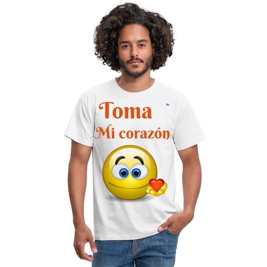 Camisa toma mi corazón - blanco