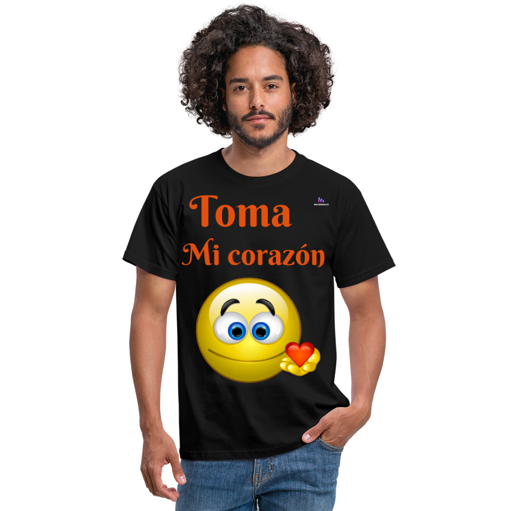 Camisa toma mi corazón - negro