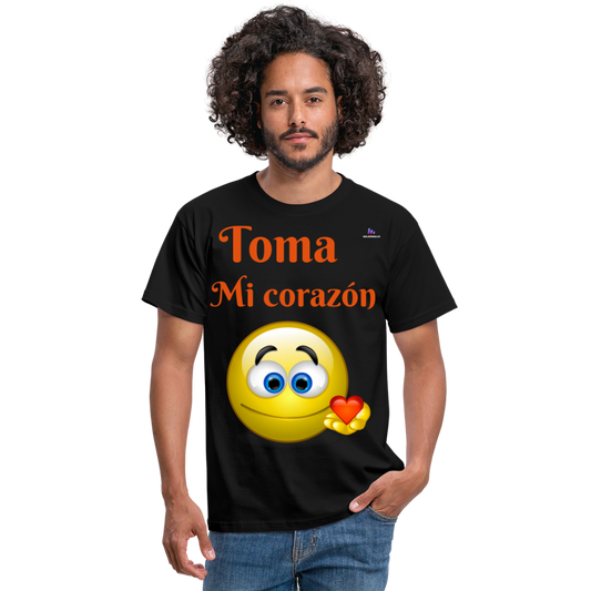 Camisa toma mi corazón - negro