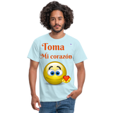 Camisa toma mi corazón - celeste