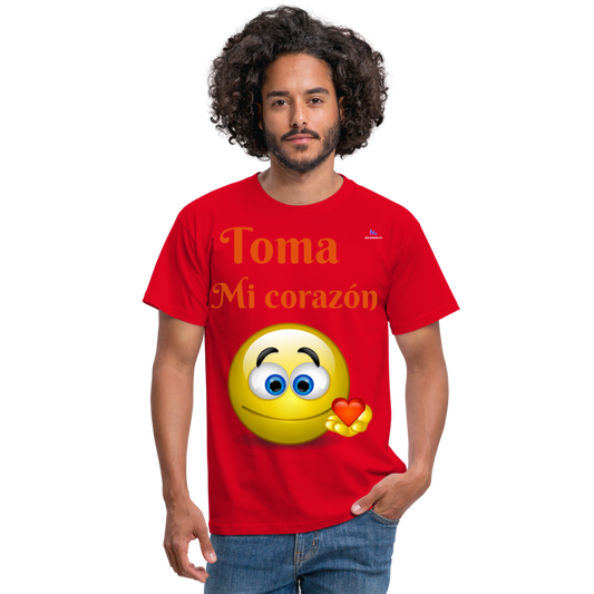 Camisa toma mi corazón - rojo