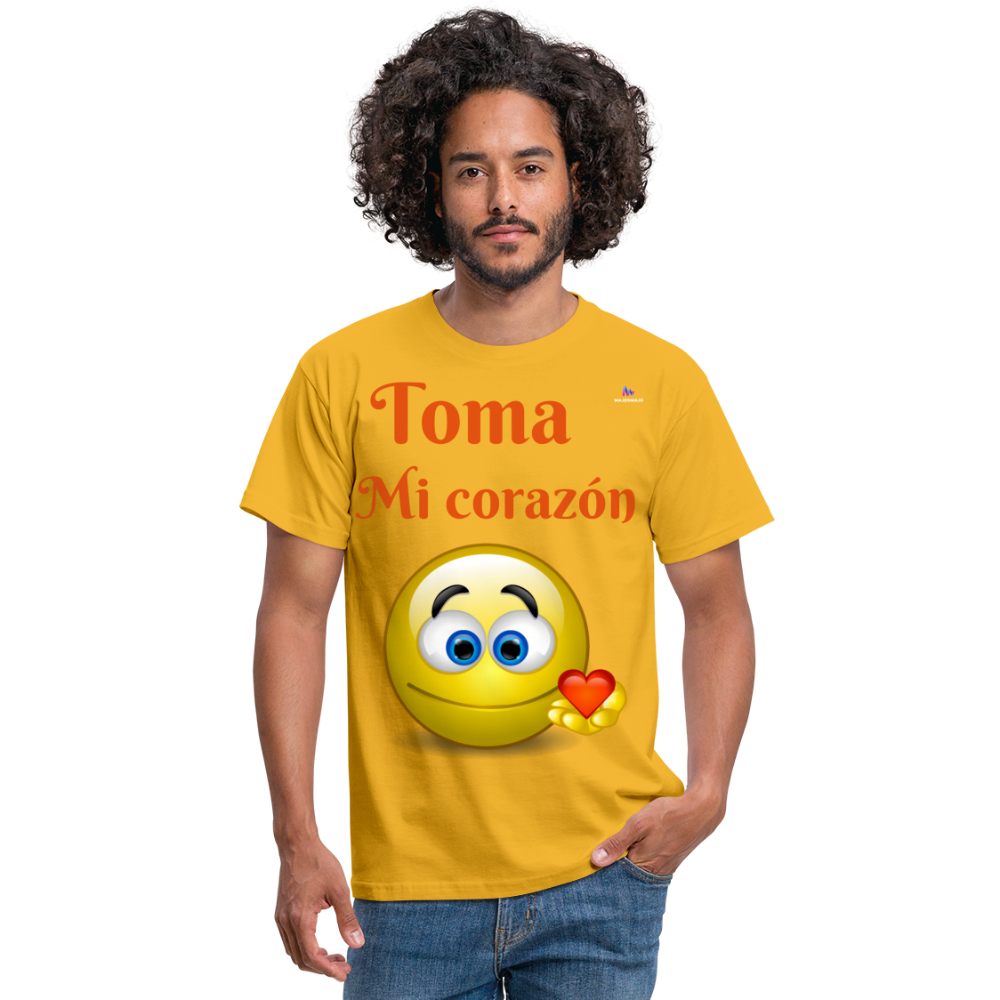 Camisa toma mi corazón - amarillo