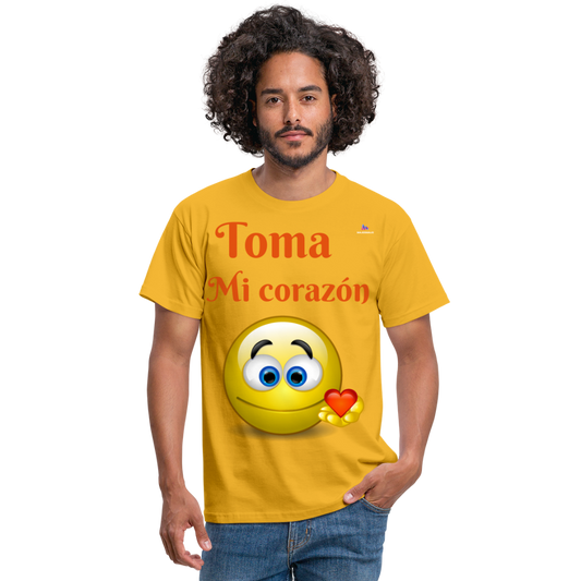 Camisa toma mi corazón - amarillo
