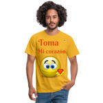 Camisa toma mi corazón - amarillo