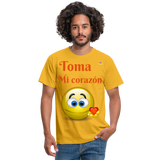 Camisa toma mi corazón - amarillo