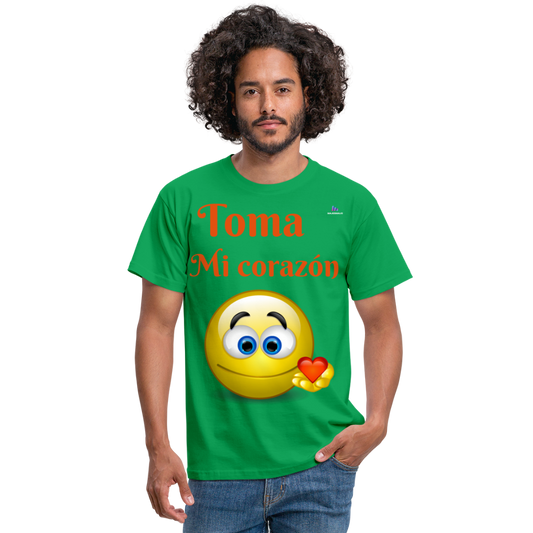 Camisa toma mi corazón - verde 