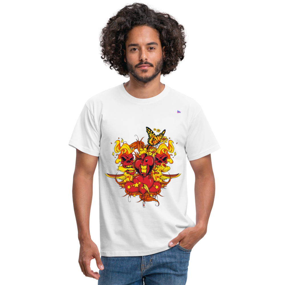 Camisa corazones muertos - blanco