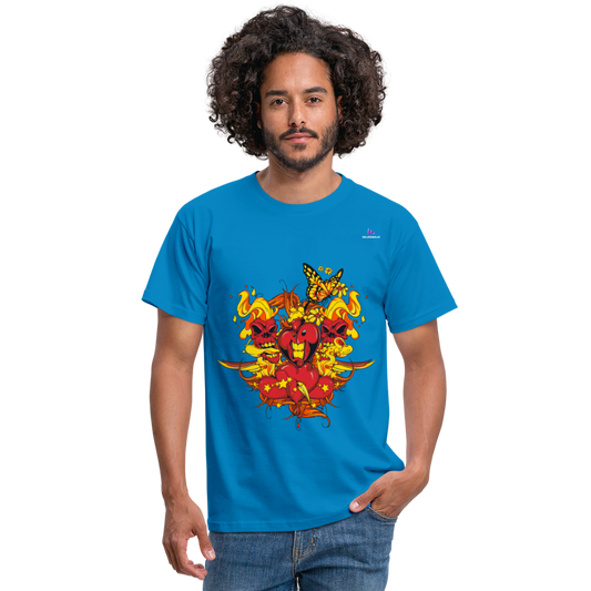 Camisa corazones muertos - azul intenso