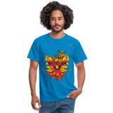 Camisa corazones muertos - azul intenso