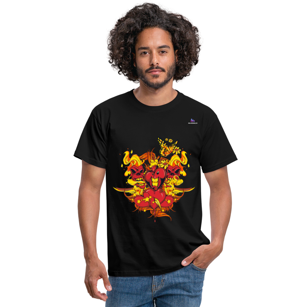 Camisa corazones muertos - negro