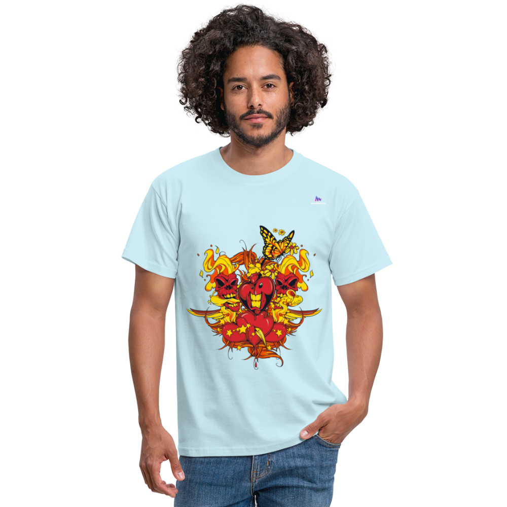 Camisa corazones muertos - celeste