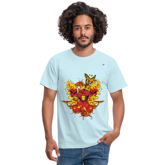 Camisa corazones muertos - celeste