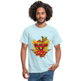 Camisa corazones muertos - celeste