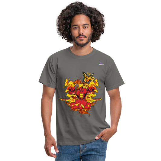 Camisa corazones muertos - gris grafito