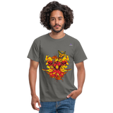 Camisa corazones muertos - gris grafito