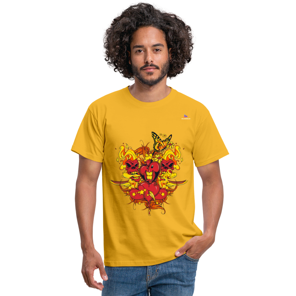Camisa corazones muertos - amarillo