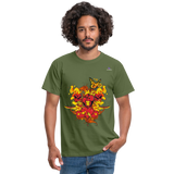 Camisa corazones muertos - verde oliva