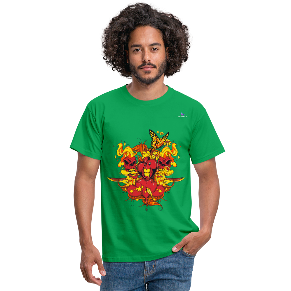 Camisa corazones muertos - verde 