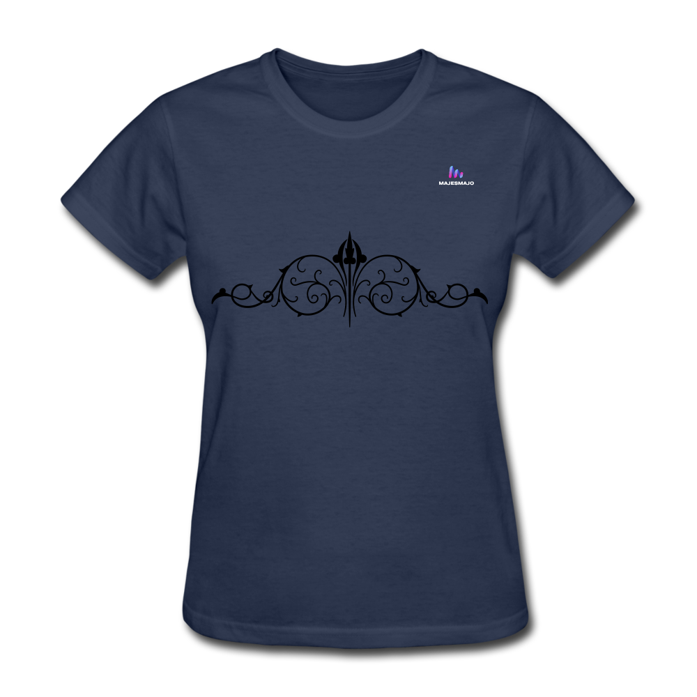 Camisa "Ornament" - azul marino