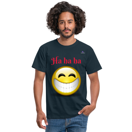 Camisa ha ha ha - azul marino