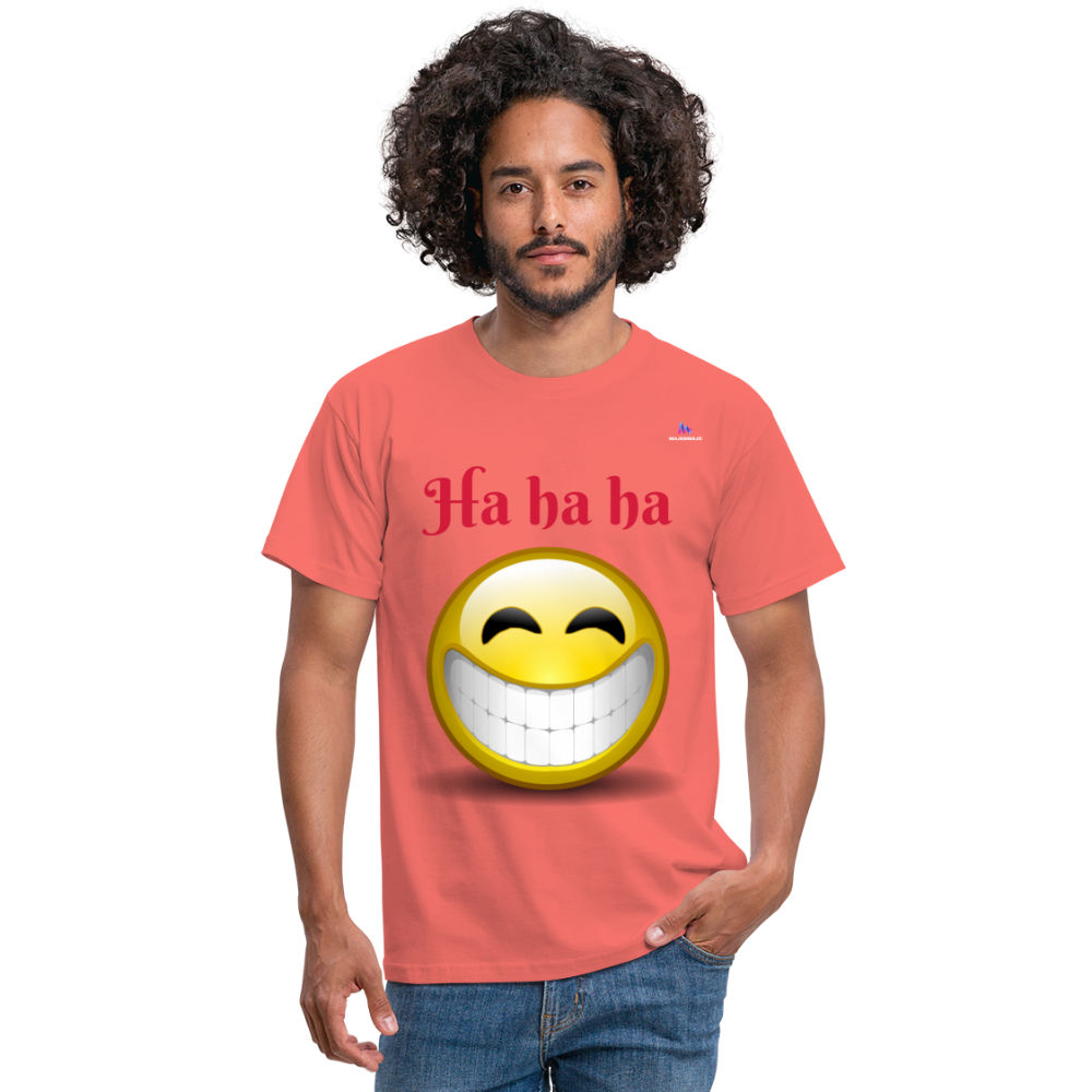 Camisa ha ha ha - coral