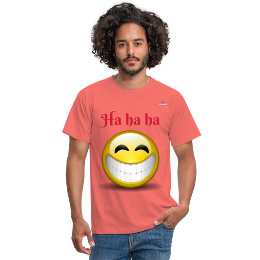 Camisa ha ha ha - coral