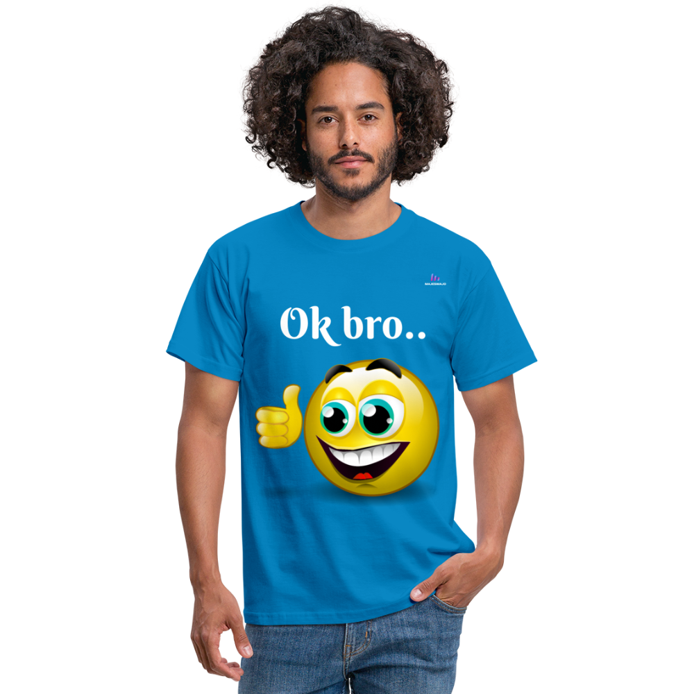 Camisa ok bro - azul intenso