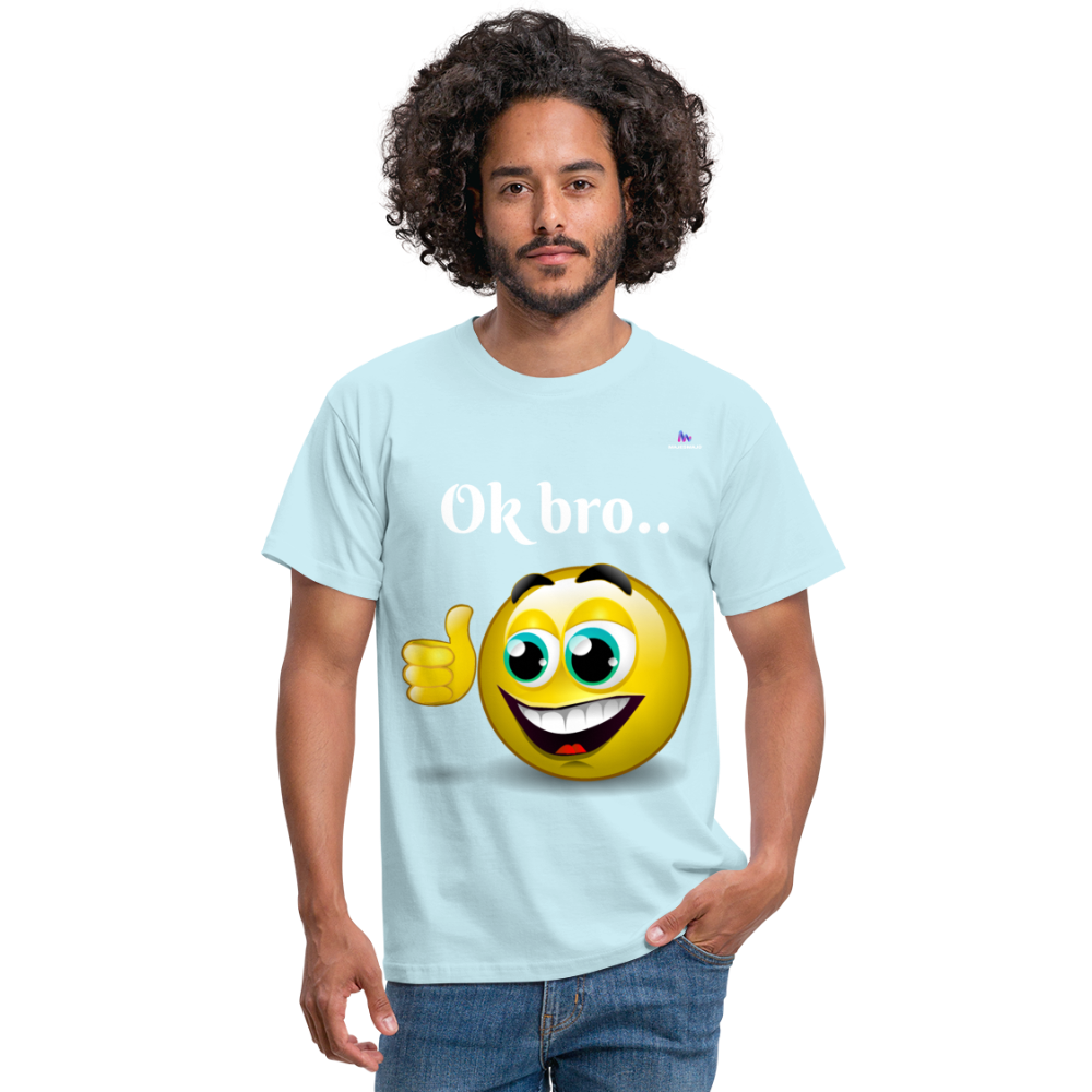 Camisa ok bro - celeste