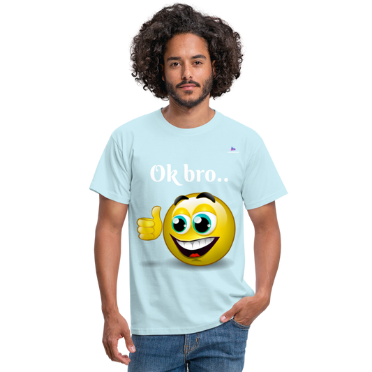 Camisa ok bro - celeste