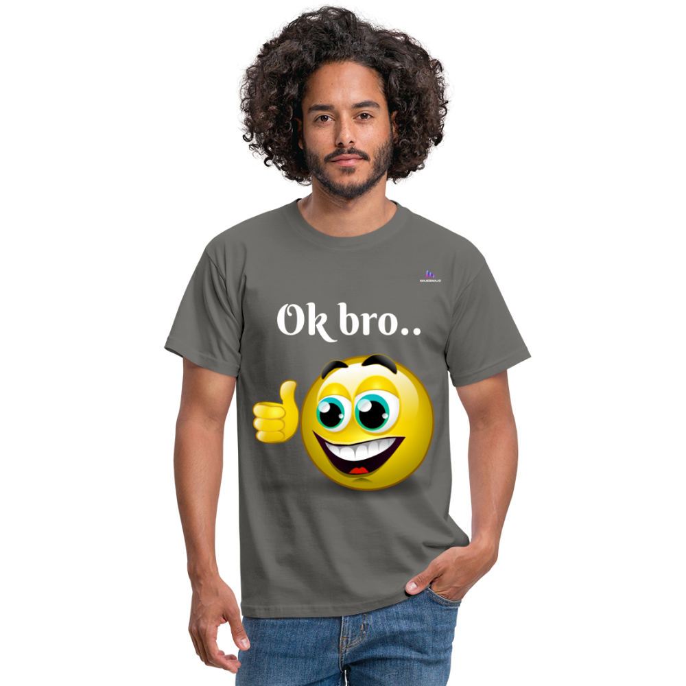 Camisa ok bro - gris grafito