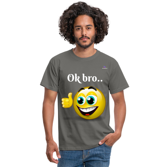 Camisa ok bro - gris grafito