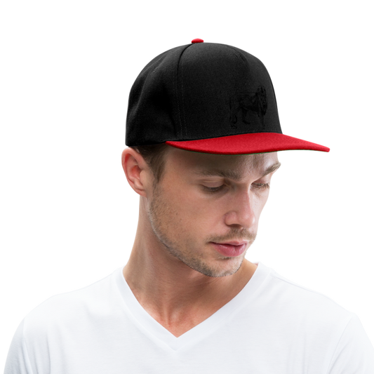 Gorra Snapback "Löwe" - negro/rojo