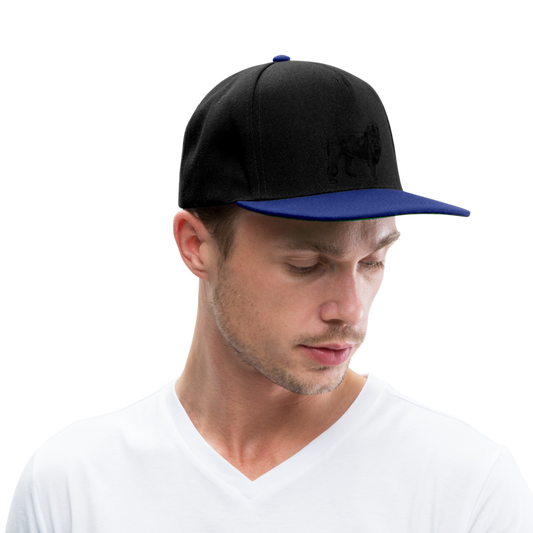 Gorra Snapback "Löwe" - negro/azul intenso