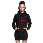 Sudadera vestido love - negro