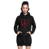 Sudadera vestido love - negro