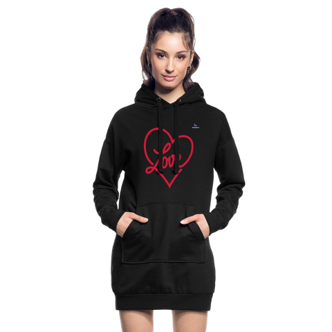 Sudadera vestido love - negro