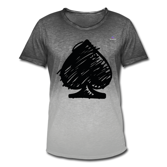Camisa "Spades" - dip dye gris
