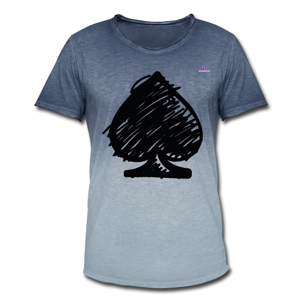 Camisa "Spades" - dip dye azul